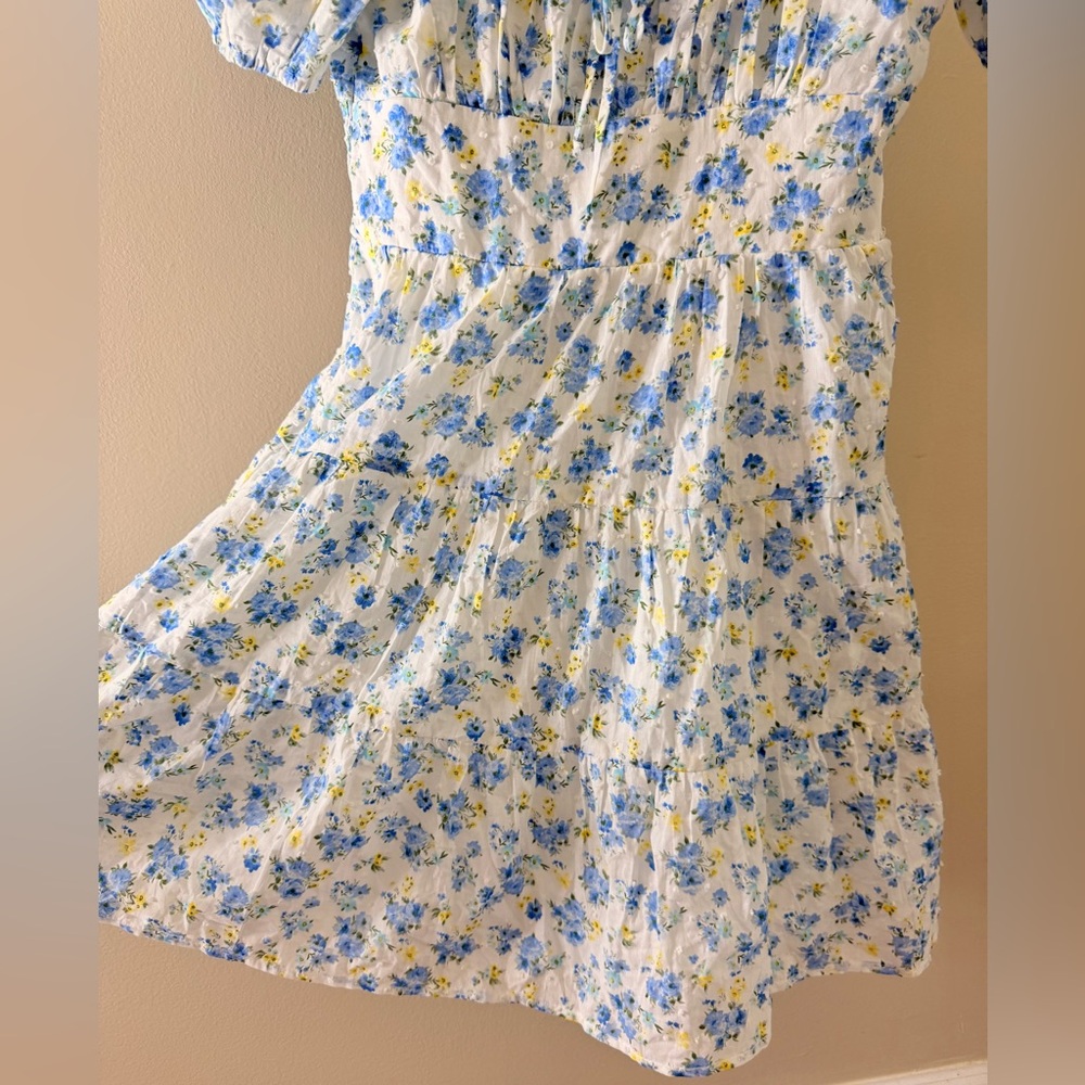 Kingston Grey Juniors' Floral-Print
Cotton Puff-Sleeve‎ Mini Dress Small - Picture 7 of 16